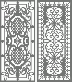 Screen Room Divider Seamless Design Patterns Free DXF File