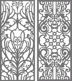 Collection Of Panel Screen Room Divider Patterns Free CDR Vectors Art
