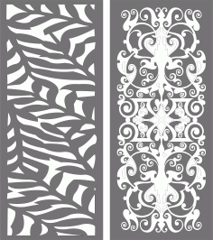 Partition Indoor Panel Screen Room Divider Patterns Free DXF File