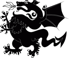Heraldric Dragon Animal Free CDR Vectors Art