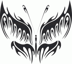 Butterfly Silhouette Art Free CDR Vectors Art