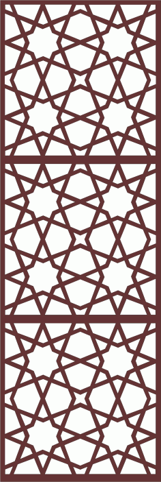 Laser Cut Decor Seamless Floral Grill Free DXF File