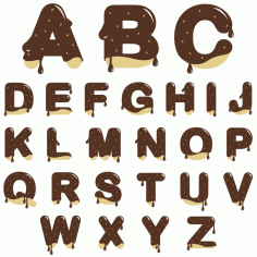 Delicious And Sweet English Alphabet Free CDR Vectors Art