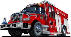 Fire Rescue Truck 911 Free CDR Vectors Art