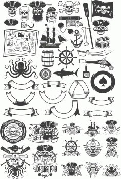 Pirates Emblem Images Download Free CDR Vectors Art