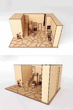 A Doll House Model  A Decoration For A Game Or A Cartoon Free CDR Vectors Art