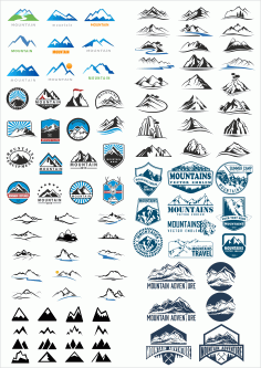 Logos Vector Mountains Download Free CDR Vectors Art