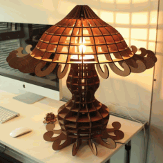 Vector Layout Of A Table Lamp “medusa” Free CDR Vectors Art