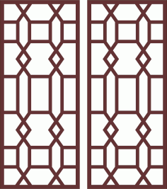 Panels Room Divider Jali Seamless Free CDR Vectors Art