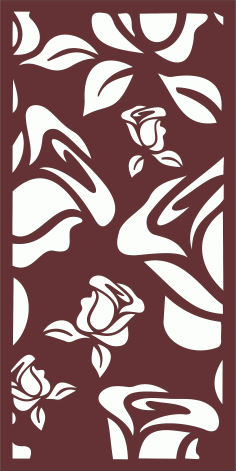 Sample Privacy Partition Screens With Roses Free CDR Vectors Art