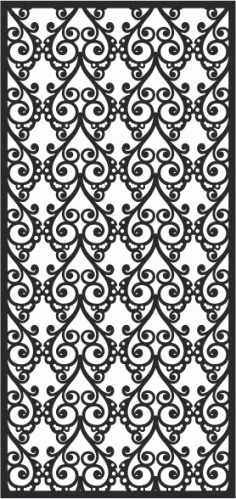 Screen Floral Pattern Design Free CDR Vectors Art