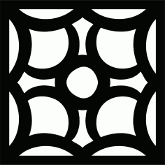 Laser Cut Living Room Seamless Floral Floral Lattice Stencil Pattern Free DXF File