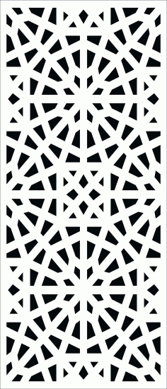 Laser Cut Drawing Room Floral Lattice Stencil Separator Seamless Pattern Free DXF File
