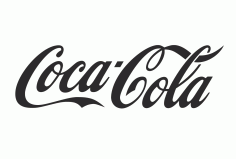 Coca Cola Logo For Laser Cut Free CDR Vectors Art