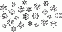 Snowflake Vectors Free CDR Vectors Art