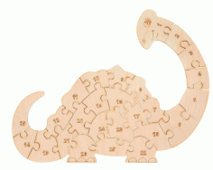 Laser Cut Dinopuzzle Game Free CDR Vectors Art