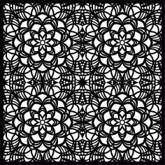 Privacy Partition Indoor Panel Floral Lattice Stencil Room Divider Free DXF File