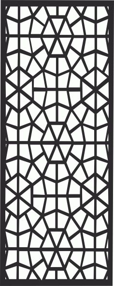Modern Panel Floral Lattice Stencil Room Divider Free CDR Vectors Art