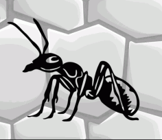 Ant Wall Decor Free DXF File