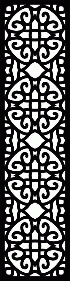 Panel Floral Lattice Stencil Room Divider Pattern Free CDR Vectors Art