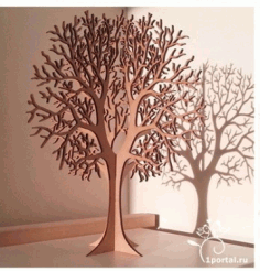 Tree Layout For Laser Cut Free CDR Vectors Art