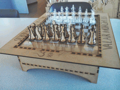Chess Board For Laser Cut Free CDR Vectors Art
