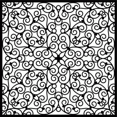 Privacy Partition Indoor Panel Room Divider Seamless Floral Lattice Stencil Pattern Free CDR Vectors Art