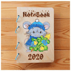 Mouse In On Notepad Drawings And Layouts For Laser Cutting Free CDR Vectors Art