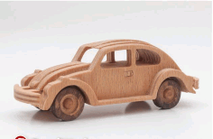 Vw Beetle Toy Car Drawing For Laser Cutting Free PDF File