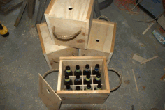 Wooden Case For Beer Bottles For Laser Cut Free PDF File