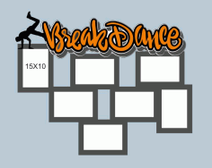Break Dance Frame Free CDR Vectors Art