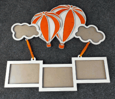 Hot Air Balloon Theme Photo Frames Free CDR Vectors Art
