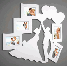 Photo Frame For Newlyweds Free CDR Vectors Art