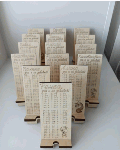 Laser Cut Engraved Phone Stand Free CDR Vectors Art