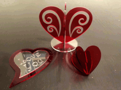 A Heart Decoration Free CDR Vectors Art