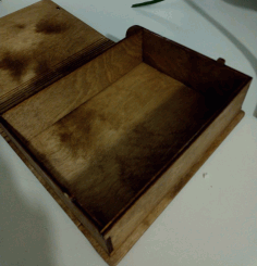 Laser Cut Wooden Book Box Free CDR Vectors Art