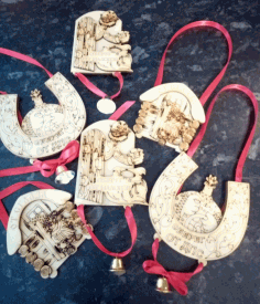 Laser Cut Wooden Charms Amulets Free CDR Vectors Art