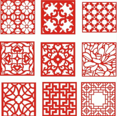 Jali Design Decoration Pattern Seamless Set Free CDR Vectors Art