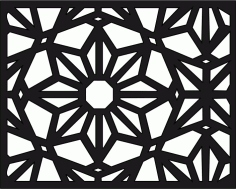 Laser Cut Abstract Geometric Screen Design Pattern Free CDR Vectors Art