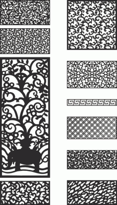 Laser Cut Template Collection Free CDR Vectors Art