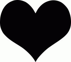 Heart black shape icon Free CDR Vectors Art