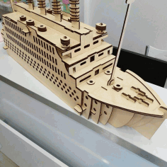 Titanic Puzzle Model For Laser Cut Free CDR Vectors Art