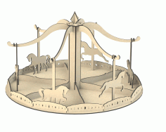 Carousel Template For Laser Cut Free CDR Vectors Art