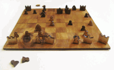 Chess Set For Laser Cut Free CDR Vectors Art