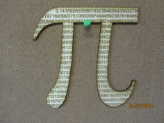 Pi Symbol For Laser Cut Free CDR Vectors Art