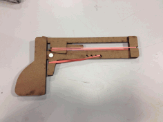Laser Cut Wooden Jenga Pistol Free DXF File