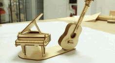 Miniature Musical Instrument Layout For Music Lovers For Laser Cut Free DXF File