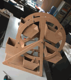 Wheel For Laser Cutting Free DXF File
