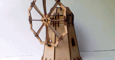 Windmill For Laser Cut Free DXF File