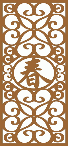 Chinese Textured Wall Pattern For Laser Cut Free PDF File